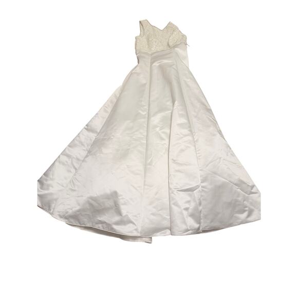 Vintage Mori Lee Wedding gown dress Madeline Gardner tmless bridal 90s luxe sz 4 - Picture 16 of 16